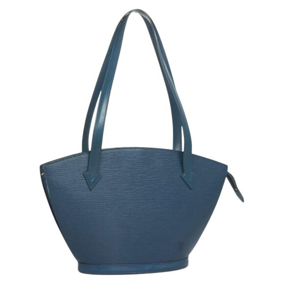 LOUIS VUITTON Epi Saint Jacques Poignees Long Hand Bag Blue M52265 Auth 132298 - Picture 1 of 16